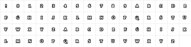 BoneHymie Regular  glyph index