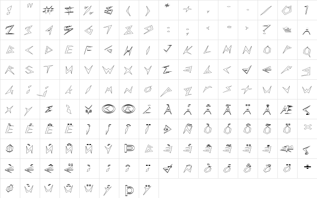 FZ UNIQUE 17 HOLLOW EX Normal  glyph index