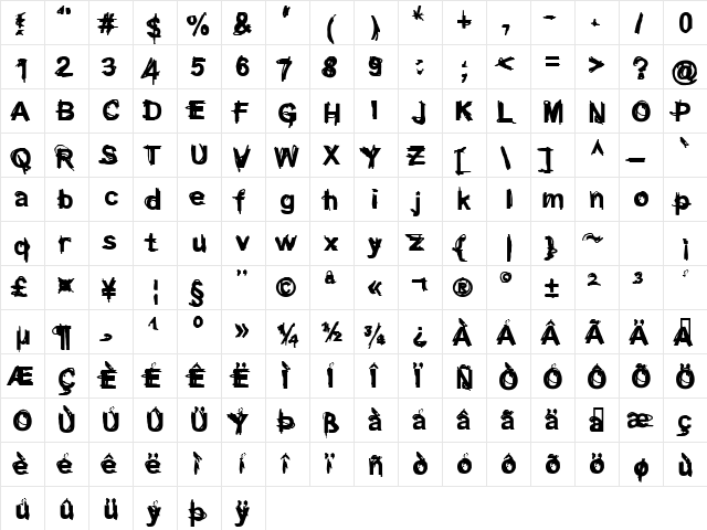 Coercion Regular Regular  glyph index