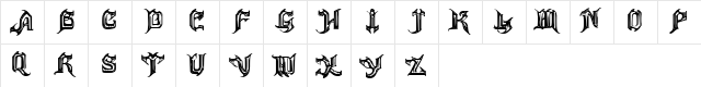 ryp_evil Regular  glyph index