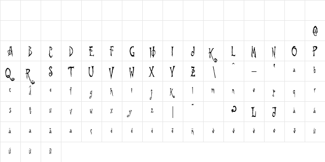 Beynkales Demo Regular  glyph index