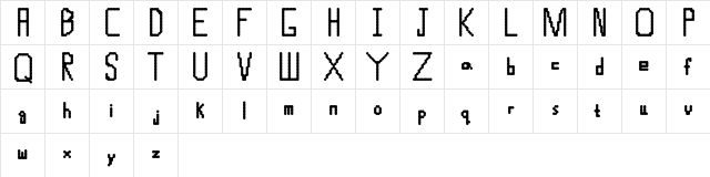 Circle Circle Regular  glyph index