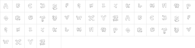 GunkyIck Regular  glyph index