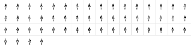 Agamotto Regular  glyph index