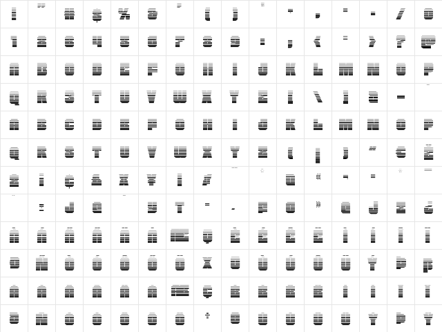 Funk Machine Gradient Regular  glyph index