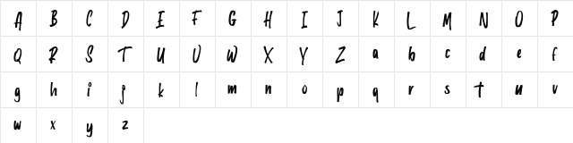 Wonderful Jungle FREE Regular  glyph index