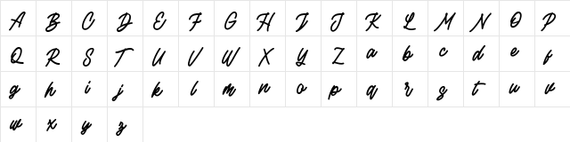 Rottordam Bold FREE Bold  glyph index