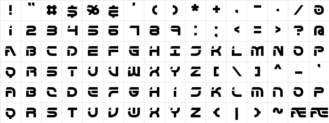 Flipside BRK Normal  glyph index