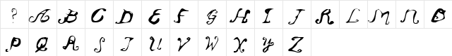 Oldendays Normal  glyph index