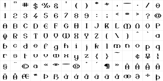 Anal Satisfaction Regular  glyph index