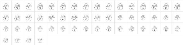 DLSantaCaps Normal  glyph index