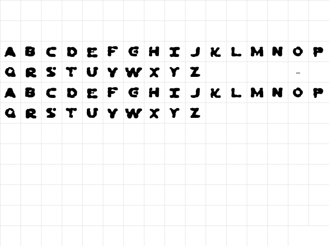 Dead Ewoks Everwhere Regular  glyph index