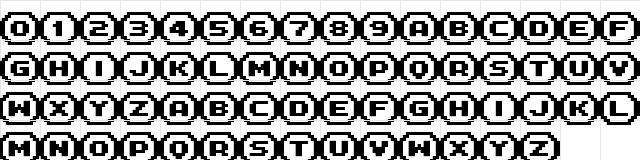 FFF Interface07b Regular  glyph index