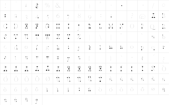 Bocadillo Con Cerveza  glyph index