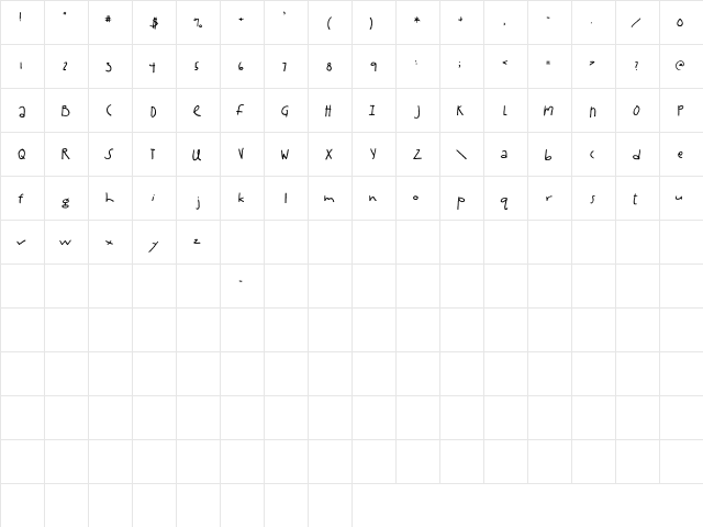 2Peas Spaghetti 2Peas Spaghetti  glyph index