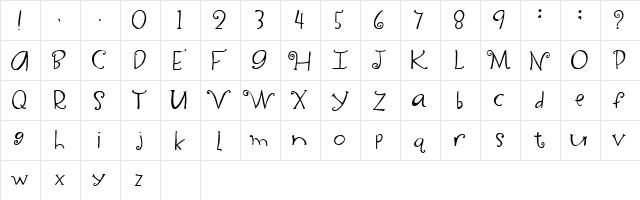 2Peas David Walker Regular  glyph index