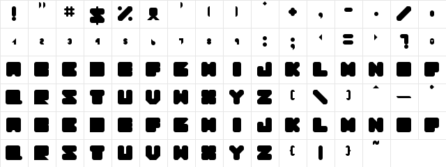 Divad Regular  glyph index