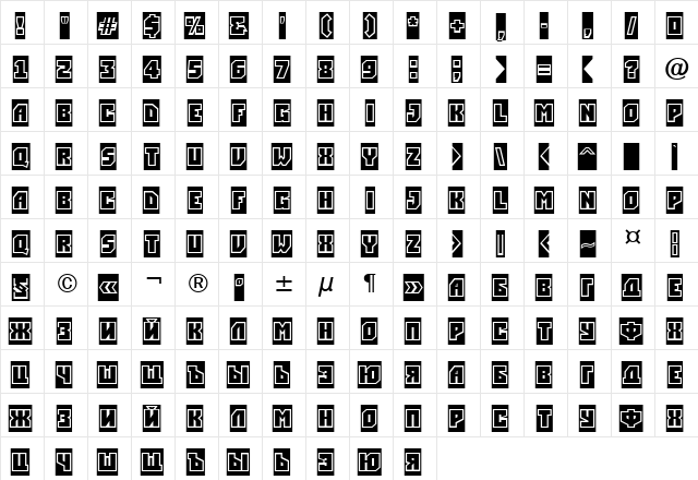 a_SimplerGrSl Regular  glyph index