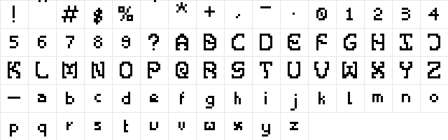 Big Monster Regular  glyph index
