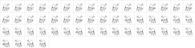 pf_caml2 Regular  glyph index