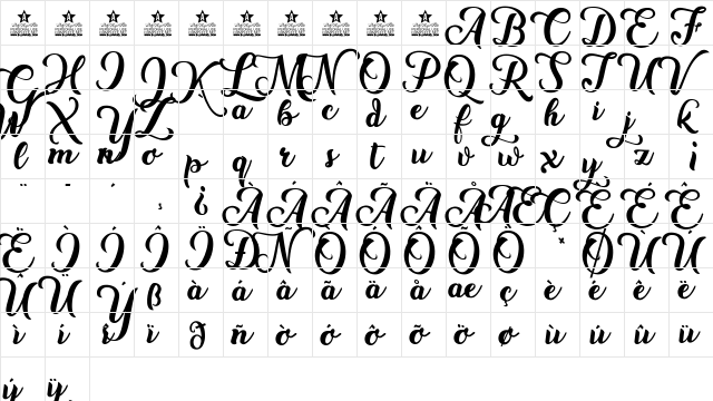 New Era Personal Use Regular  glyph index