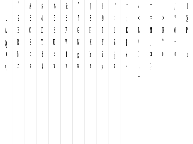 Eat More Chocolate Regular  glyph index