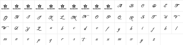 BLANC CHATEAU Regular  glyph index