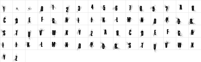 Leave No Fingerprints Regular  glyph index