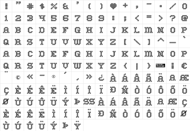 Home Sweet Home Outline Regular  glyph index