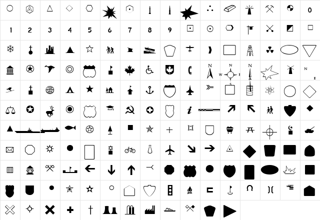 fts5 Regular  glyph index