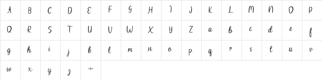 Beach Umbrella Regular  glyph index