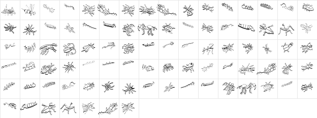 NewEarthResidents Regular  glyph index
