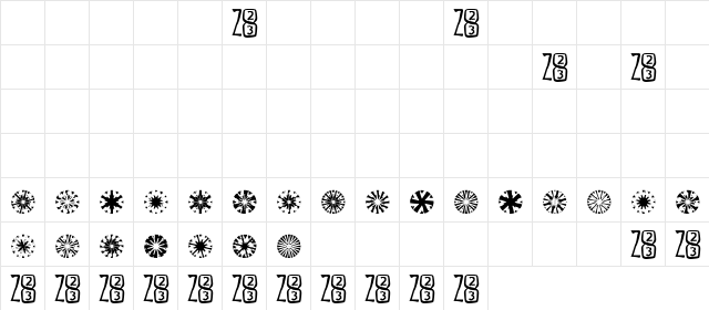 Zone23_23gyros Normal  glyph index