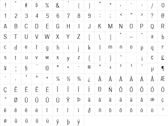 Akazan Book  glyph index