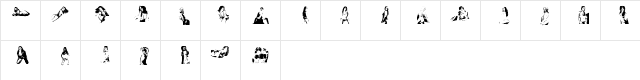 argentinas Regular  glyph index