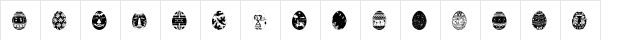 AfricanEggs Regular  glyph index