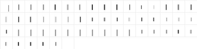 UpcEBwrP36xTt Normal  glyph index
