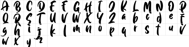 Quick Jump Regular  glyph index