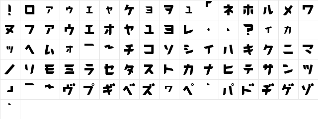 I2thoroughbred Regular  glyph index