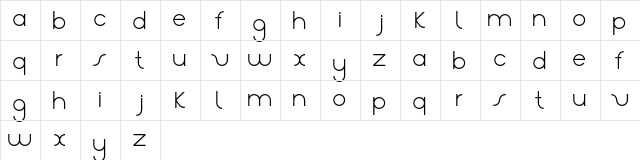 Aster Regular  glyph index