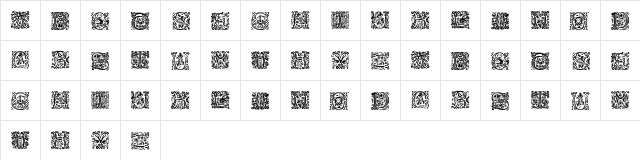 MasselleAM Regular  glyph index