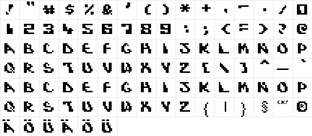 Dynamic Recompilation Regular  glyph index