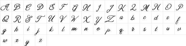 Emerland FREE Regular  glyph index