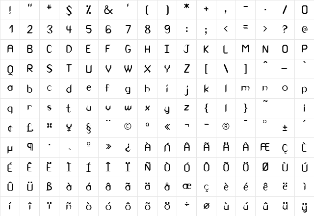 Canaith.fog fog  glyph index