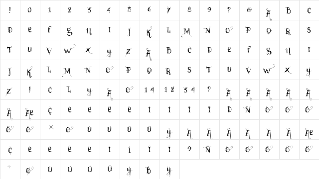vtks sᢡdo de chuva Regular  glyph index