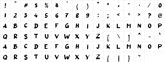 a Aksi Mosi Regular  glyph index
