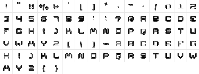 Athaar Demo Regular  glyph index