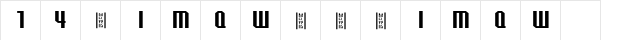 Bondoyudo Sans Regular  glyph index