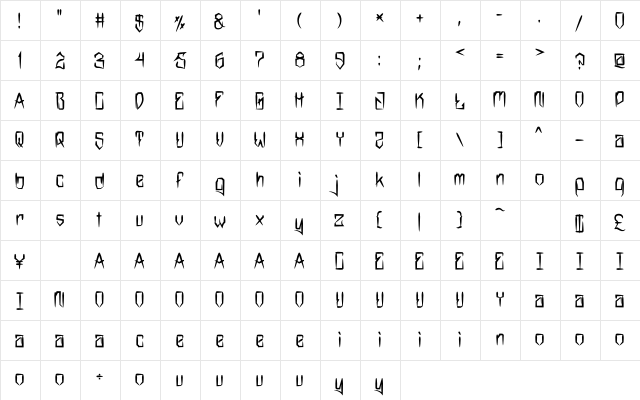 MarkerNo3HUN Bold  glyph index