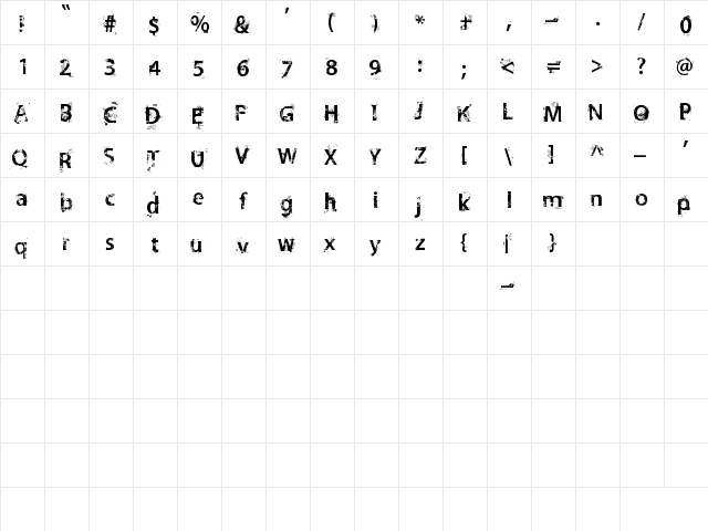 Outer Planet Janet Regular  glyph index